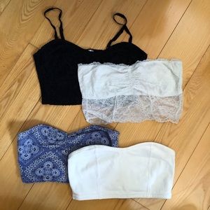 Lot of medium bandeaus - Pacsun & AE